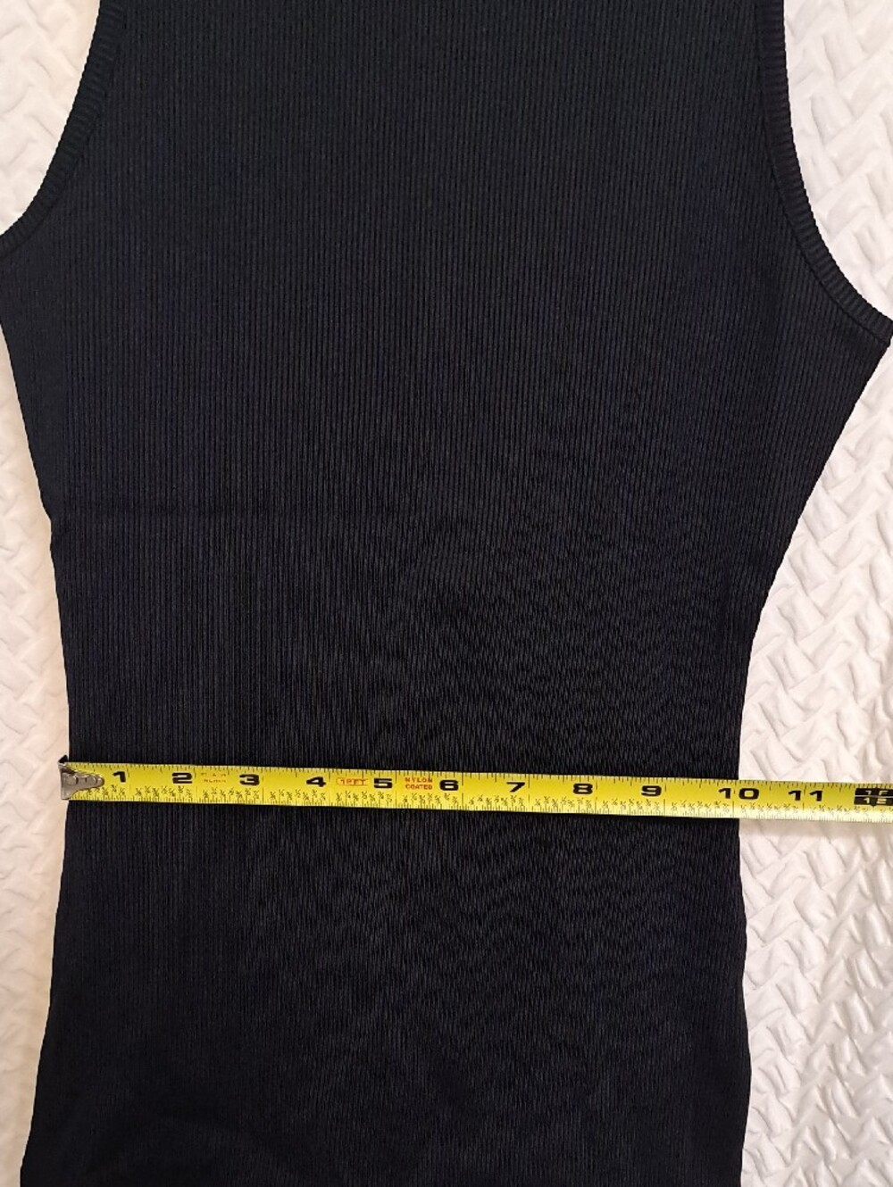 Black Ribbed Tank Top - Picture 6 of 6